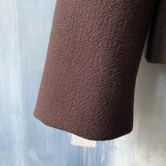 Vintage  EUC LUCA LUCA Chocolate Brown Blazer Size 40 Small - Picture 3 of 6